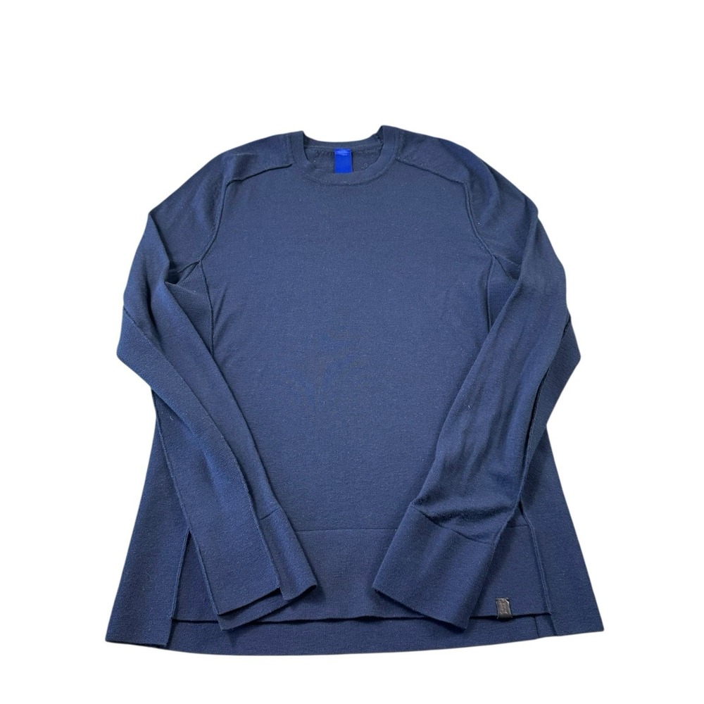 Kit + Ace Navy Blue Merino Wool Stretch Men's Crewneck Sweater Size Medium